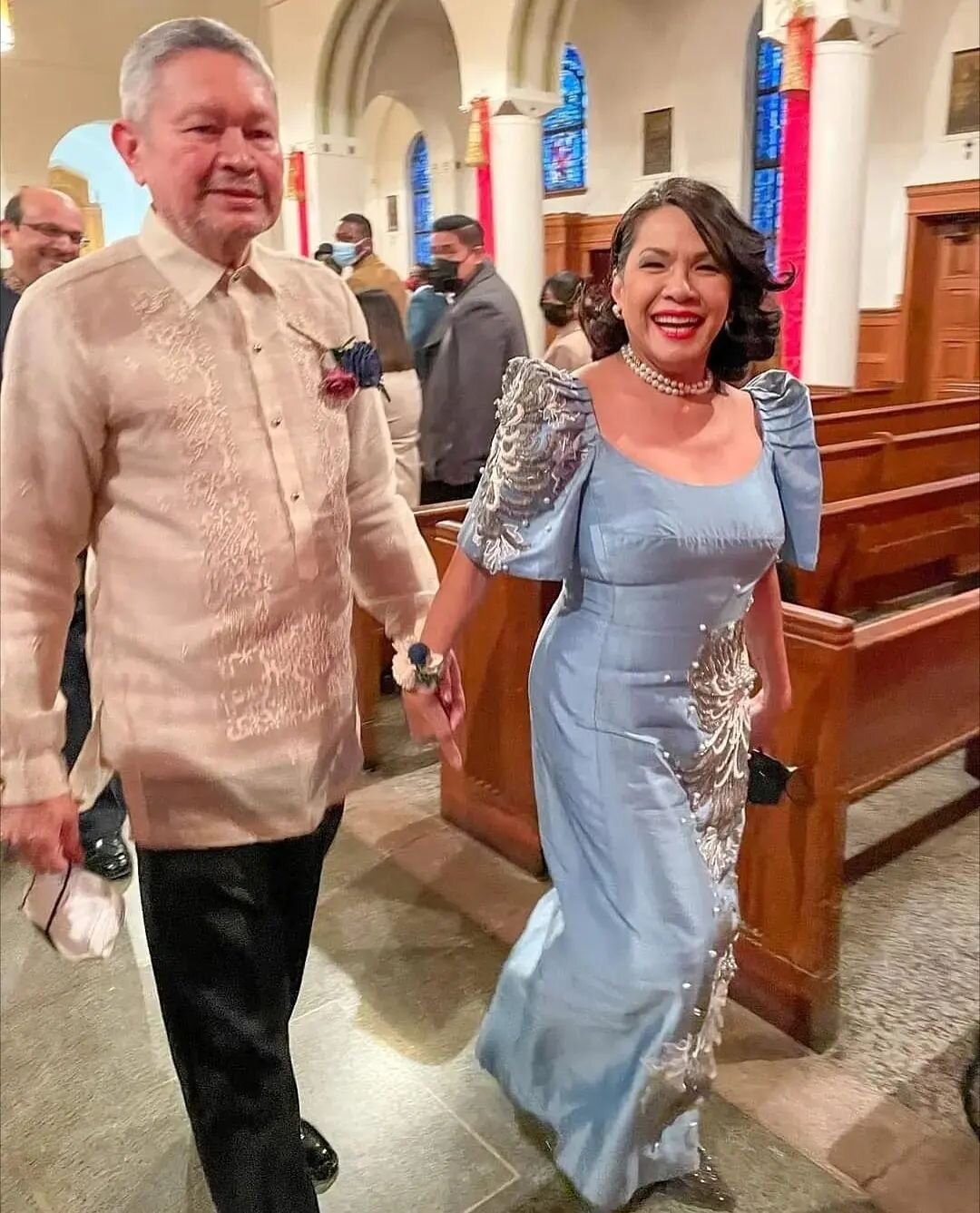 #TBT to our parents at our brother's wedding! It's crazy that they're celebrating 49 years together, TODAY! HAPPY ANNIVERSARY and we're all excited to celebrate in Europe for your 50th next year!